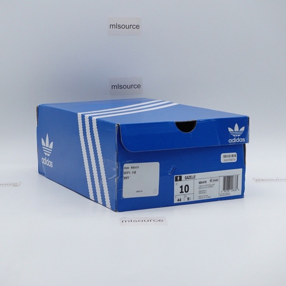 NEW adidas Originals Gazelle Sneakers BB5478 Collegiate Navy/White - Picture 4 of 8